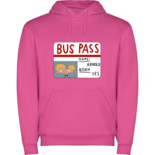 Animated Bus Pass Collection Φούτερ με κουκούλα σε χρώμα Φούξια 3-4 ετών