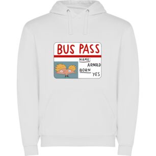 Animated Bus Pass Collection Φούτερ με κουκούλα σε χρώμα Λευκό 3-4 ετών
