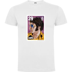 Anime Elvis Stamp Emperor Tshirt σε χρώμα Λευκό XXXLarge(3XL)