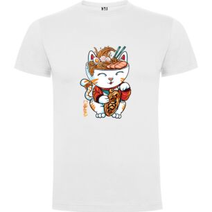 AniNeko: Noodle Samurai Tshirt σε χρώμα Λευκό Small
