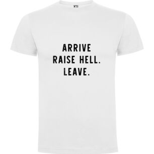 Arrive Raise Hell Leave Tshirt σε χρώμα Λευκό 11-12 ετών