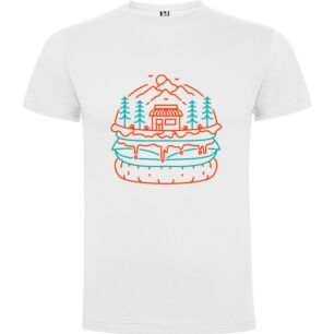 Artistic Burger Bliss Tshirt σε χρώμα Λευκό XXXLarge(3XL)