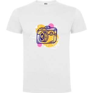 Artistic Camera Illustration Tshirt σε χρώμα Λευκό Small