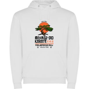 Artistic Defense: Karate Inspiration Φούτερ με κουκούλα σε χρώμα Λευκό 3-4 ετών
