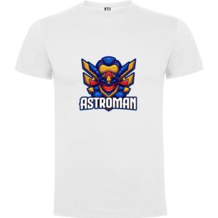 Astro Mascot Design Tshirt σε χρώμα Λευκό Small