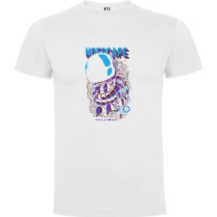 Astro Vaporwave T-Shirt Tshirt σε χρώμα Λευκό Medium