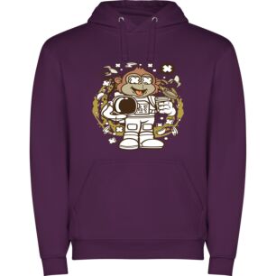 Astrochimp Coffee Encounter Φούτερ με κουκούλα σε χρώμα Μωβ XXXLarge(3XL)