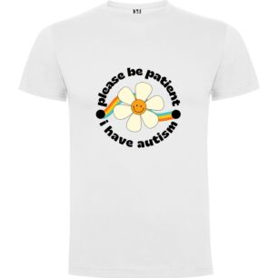 Autistic Blossom Sticker Tshirt σε χρώμα Λευκό 3-4 ετών