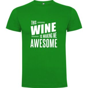Awesome Wine Label Design Tshirt