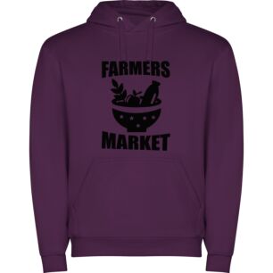 B&W Farmers Market Delights Φούτερ με κουκούλα