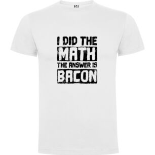Bacon Math-Inspired Art Tshirt σε χρώμα Λευκό 5-6 ετών