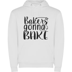Baker's Inspired Bakery Art Φούτερ με κουκούλα σε χρώμα Λευκό XXLarge