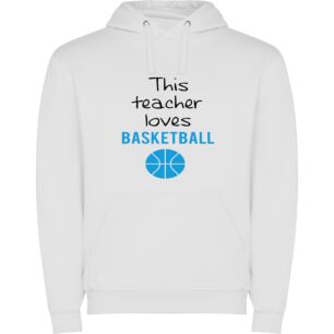 Ball Love: Inspired Teacher Φούτερ με κουκούλα σε χρώμα Λευκό XXXLarge(3XL)