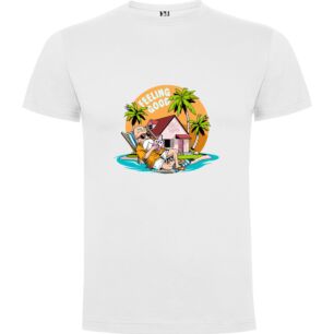 Beach Bliss in Miami Tshirt σε χρώμα Λευκό XXLarge