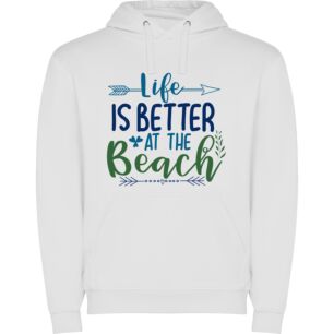 Beach Bliss Lives On Φούτερ με κουκούλα σε χρώμα Λευκό Large