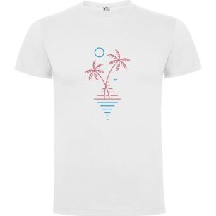 Beach Twin Palms Tshirt σε χρώμα Λευκό XXLarge