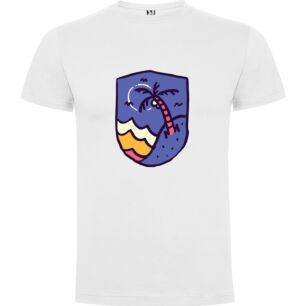 Beach Vibes Illustration Tshirt σε χρώμα Λευκό Medium