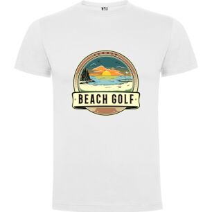 Beachscape Golf Retro Label Tshirt σε χρώμα Λευκό XXLarge