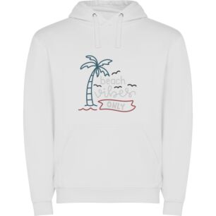 Beachy Art Vibes Φούτερ με κουκούλα σε χρώμα Λευκό XXLarge