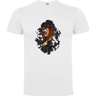 Bear-Metal Rockstar Mascot Tshirt σε χρώμα Λευκό XLarge