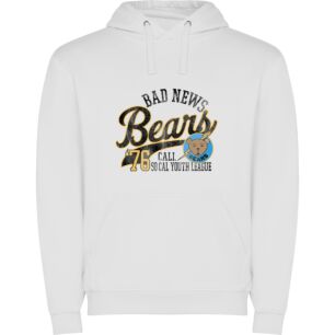 Bear's Head T-Shirt Φούτερ με κουκούλα σε χρώμα Λευκό 11-12 ετών