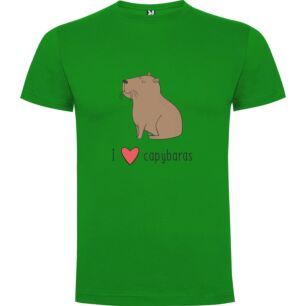 Beaver Love Capybaras Tshirt