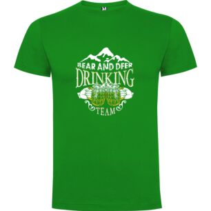 Beer & Deer: Illustrated Cheers Tshirt