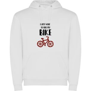 Bike Bliss Galore Φούτερ με κουκούλα σε χρώμα Λευκό XXXLarge(3XL)
