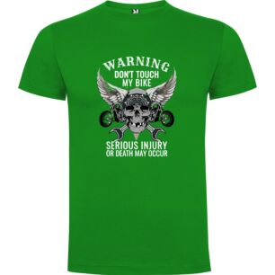 Biker's Skull Warning Tshirt