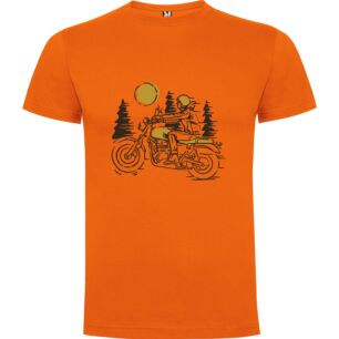 Biker Scrambler Illustration Tshirt