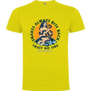 Bite-back Attitude: Snake Art Tshirt