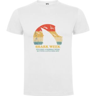 Biting Shark Week Tee Tshirt σε χρώμα Λευκό 9-10 ετών