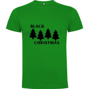 Black Frosty Forest Tshirt