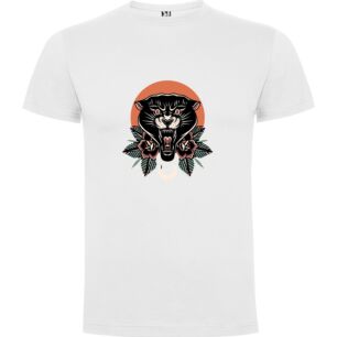 Black Panther's Floral Moon Tshirt σε χρώμα Λευκό XXLarge