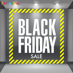 Αυτοκόλλητο Βιτρίνας Black Friday Sale Sticker