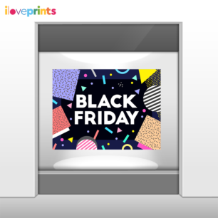 Αυτοκόλλητο Βιτρίνας Black Friday Colorful Stiker