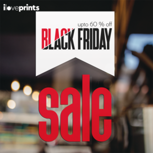 Αυτοκόλλητο Βιτρίνας Black Friday Sale Up to 60% Off
