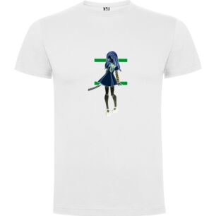 Blade-Wielding Anime Girl Tshirt σε χρώμα Λευκό 11-12 ετών