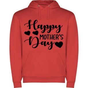 Blissful Mother's Day Delight Φούτερ με κουκούλα σε χρώμα Κόκκινο XXXLarge(3XL)