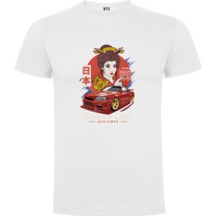 Blooming Street Samurai: An Akira-inspired Ride Tshirt σε χρώμα Λευκό XXLarge