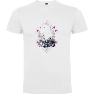 Blooming Tresses Vector Art Tshirt σε χρώμα Λευκό XXLarge