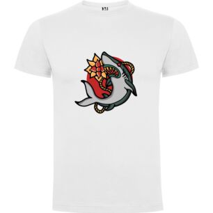 Blossom Shark Mascot Tshirt σε χρώμα Λευκό Large