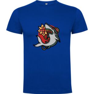 Blossom Shark Mascot Tshirt