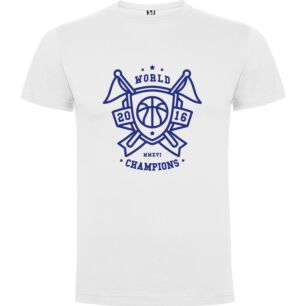 Blue Ball Logo Design Tshirt σε χρώμα Λευκό Medium