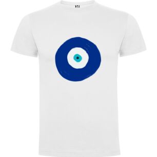 Blue Evil Eye Drawing Tshirt σε χρώμα Λευκό 3-4 ετών