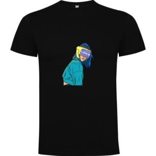 Blue-Haired Anime Wanderer Tshirt