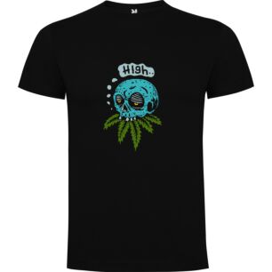 Blue Skull Cannabis Art Tshirt