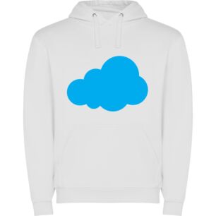 Blue Sky Cloud Storage Φούτερ με κουκούλα σε χρώμα Λευκό XLarge