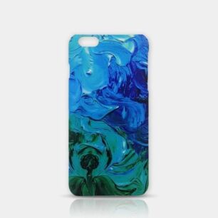 Abstract Flower Slim iPhone 6/6S Case-Blue