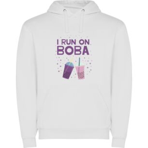 Boka's Boba Bliss: Illustrated Inspiration Φούτερ με κουκούλα σε χρώμα Λευκό 11-12 ετών